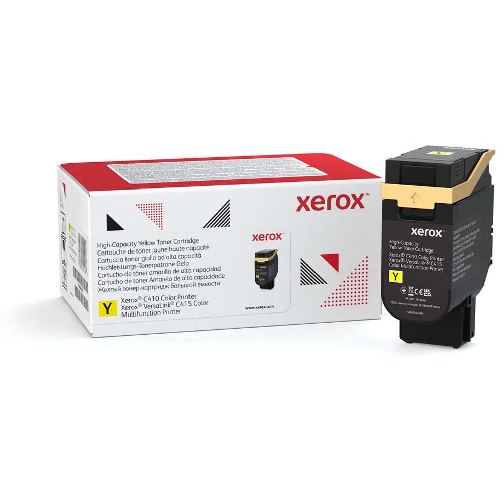 Xerox Yellow High Capacity Toner Cartridge (Use & Return) Yields 7,000 pages 006R04688