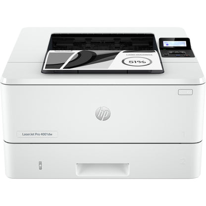 HP LaserJet Pro 4001dw Printer, Black and white, Printer for Small medium business, Print, Two-sided printing; JetIntelligence cartridge 2Z601F#BGJ