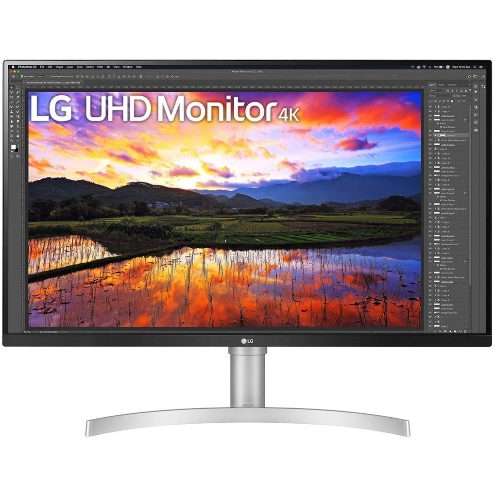 LG 31.5” IPS HDR 4K Ultra HD Monitor with Ergonomic Design 32BN67U-B