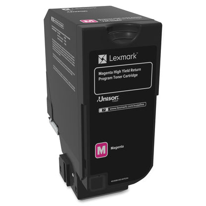 Lexmark CS725 Magenta Toner Cartridge Return Program Yield 12,000 Pages 74C1HM0