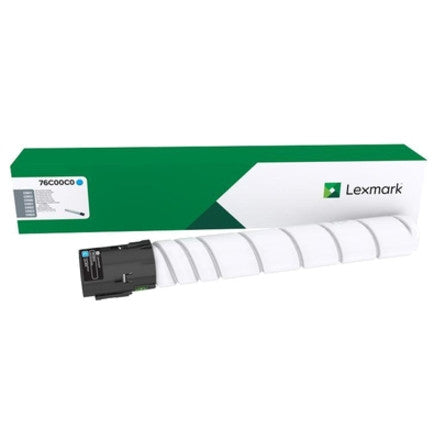 Lexmark Cyan Toner Cartridge Yield 11,500 Pages 76C00C0