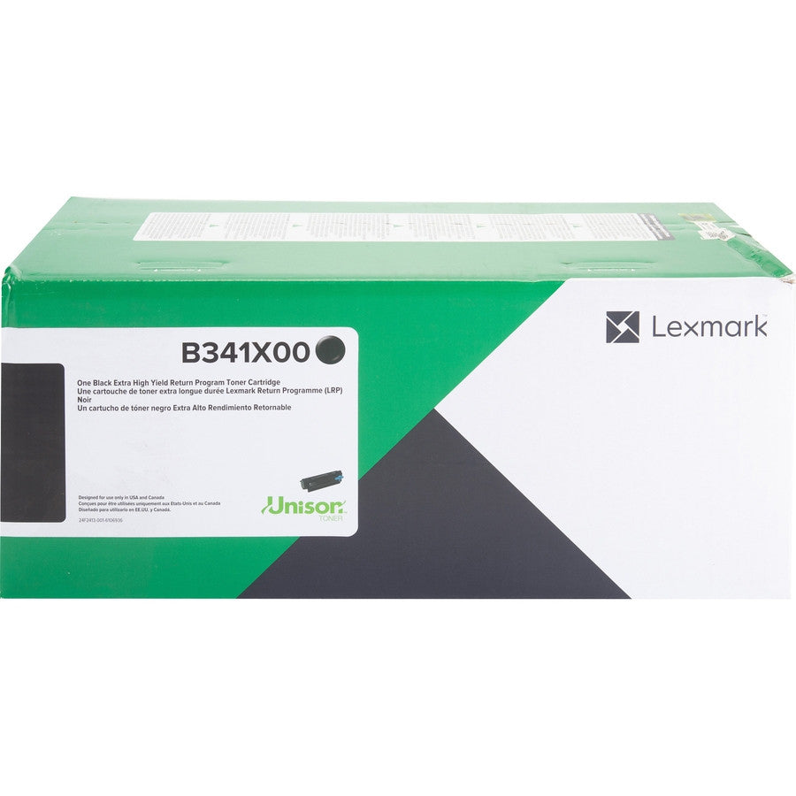 Lexmark Black Toner Cartridge Return Program Yield 6,000 Pages B341X00