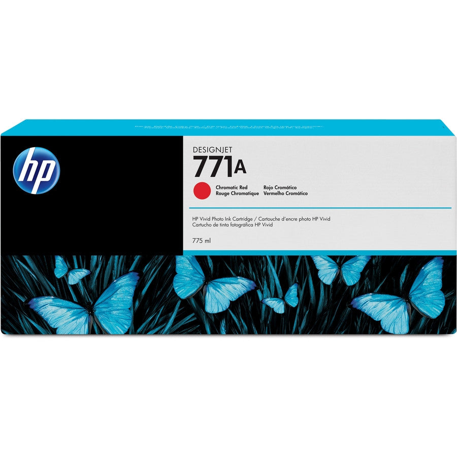 HP 771A 775-ml Chromatic Red DesignJet Ink Cartridge B6Y16A