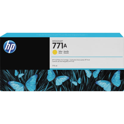 HP 771A 775-ml Yellow DesignJet Ink Cartridge B6Y18A