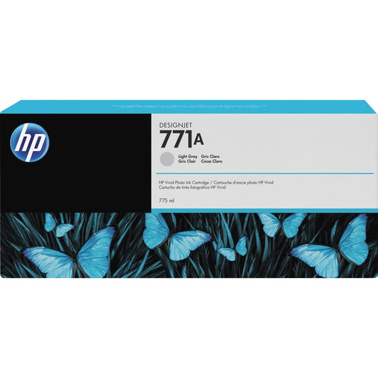 HP 771A 775-ml Light Gray DesignJet Ink Cartridge B6Y22A