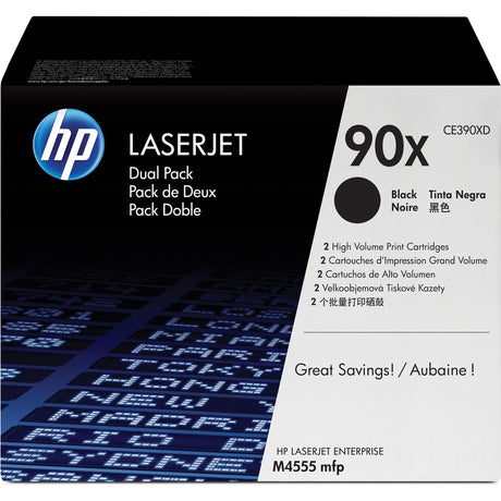 HP 90X High Yield Black Original LaserJet Toner Cartridge - CE390XD