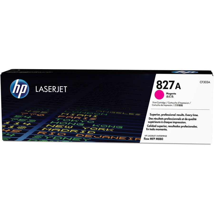 HP 827A Magenta Original LaserJet Toner Cartridge CF303A