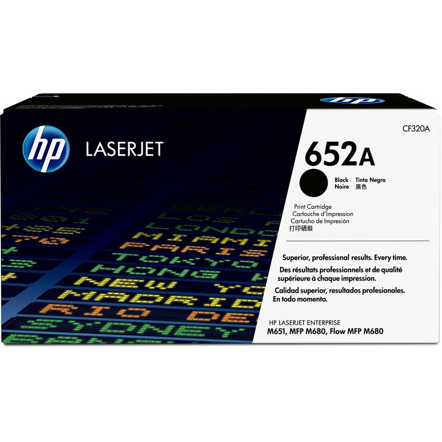 HP 652A Black Original LaserJet Toner Cartridge CF320A