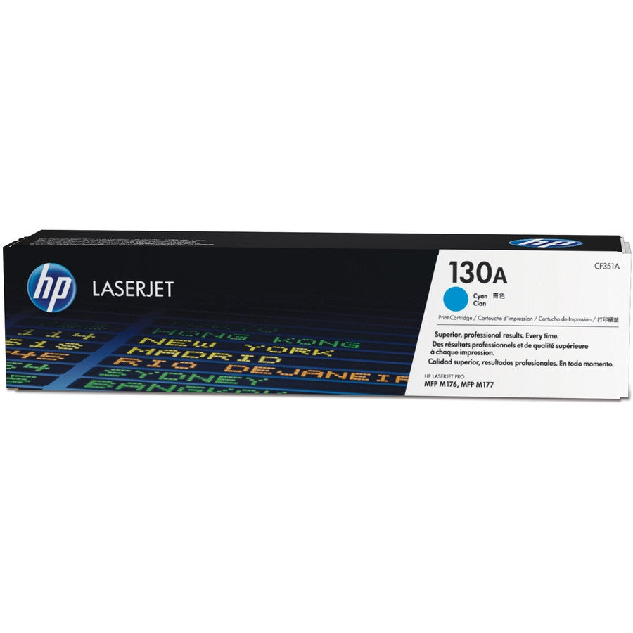 HP 130A Cyan Original LaserJet Toner Cartridge CF351A