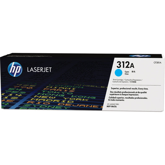 HP 312A Cyan LaserJet Toner Cartridge CF381A