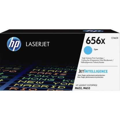 HP 656X High Yield Cyan Original LaserJet Toner Cartridge CF461X