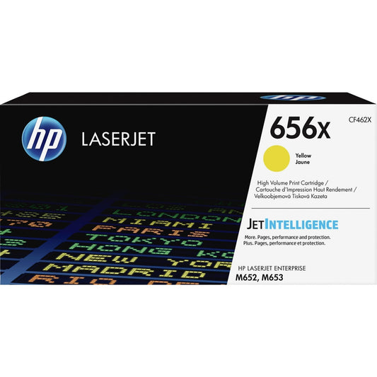 HP 656X High Yield Yellow Original LaserJet Toner Cartridge CF462X