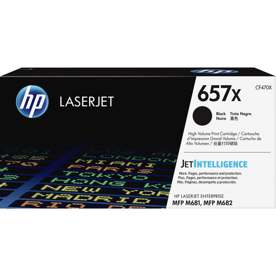 HP 657X High Yield Black Original LaserJet Toner Cartridge CF470X