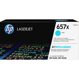 HP 657X High Yield Cyan Original LaserJet Toner Cartridge CF471X