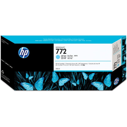 HP 772 300-ml Light Cyan DesignJet Ink Cartridge CN632A