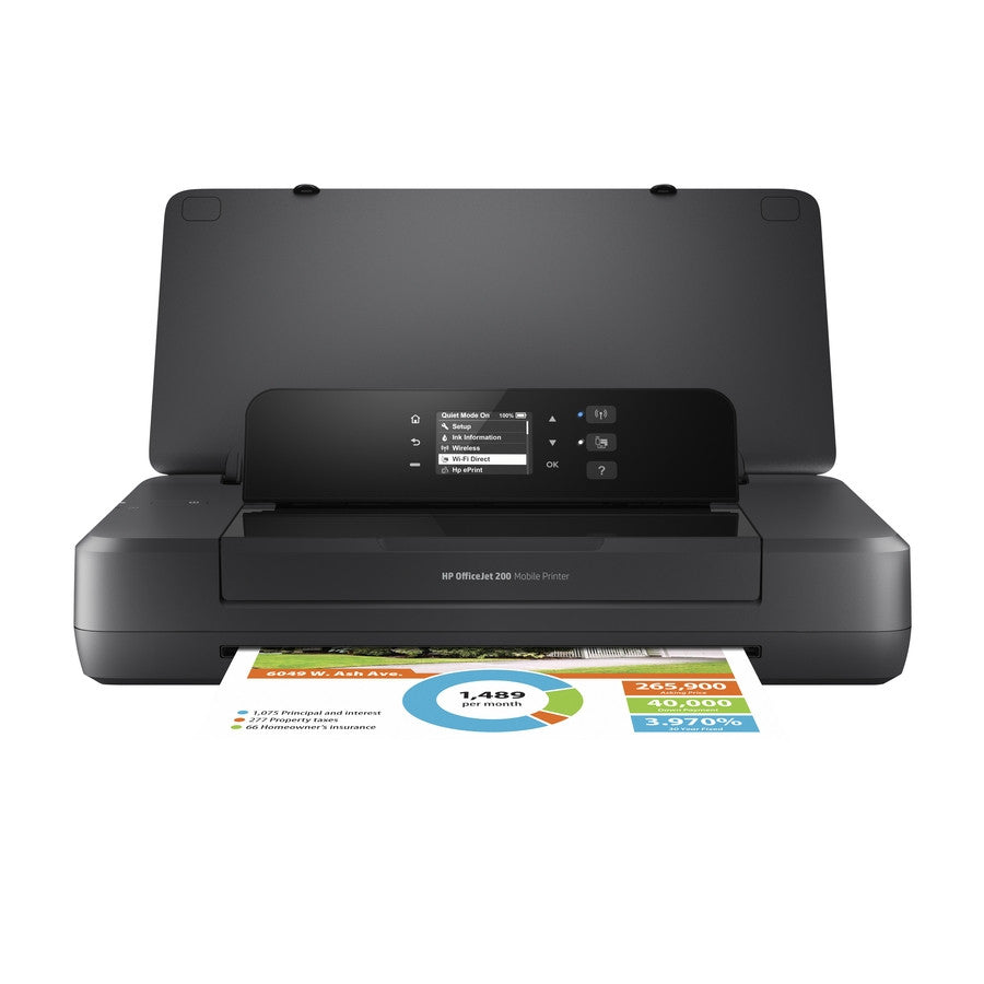 HP OfficeJet 200 Mobile Printer, Color, Printer for Small office, Print, Front-facing USB printing CZ993A#B1H