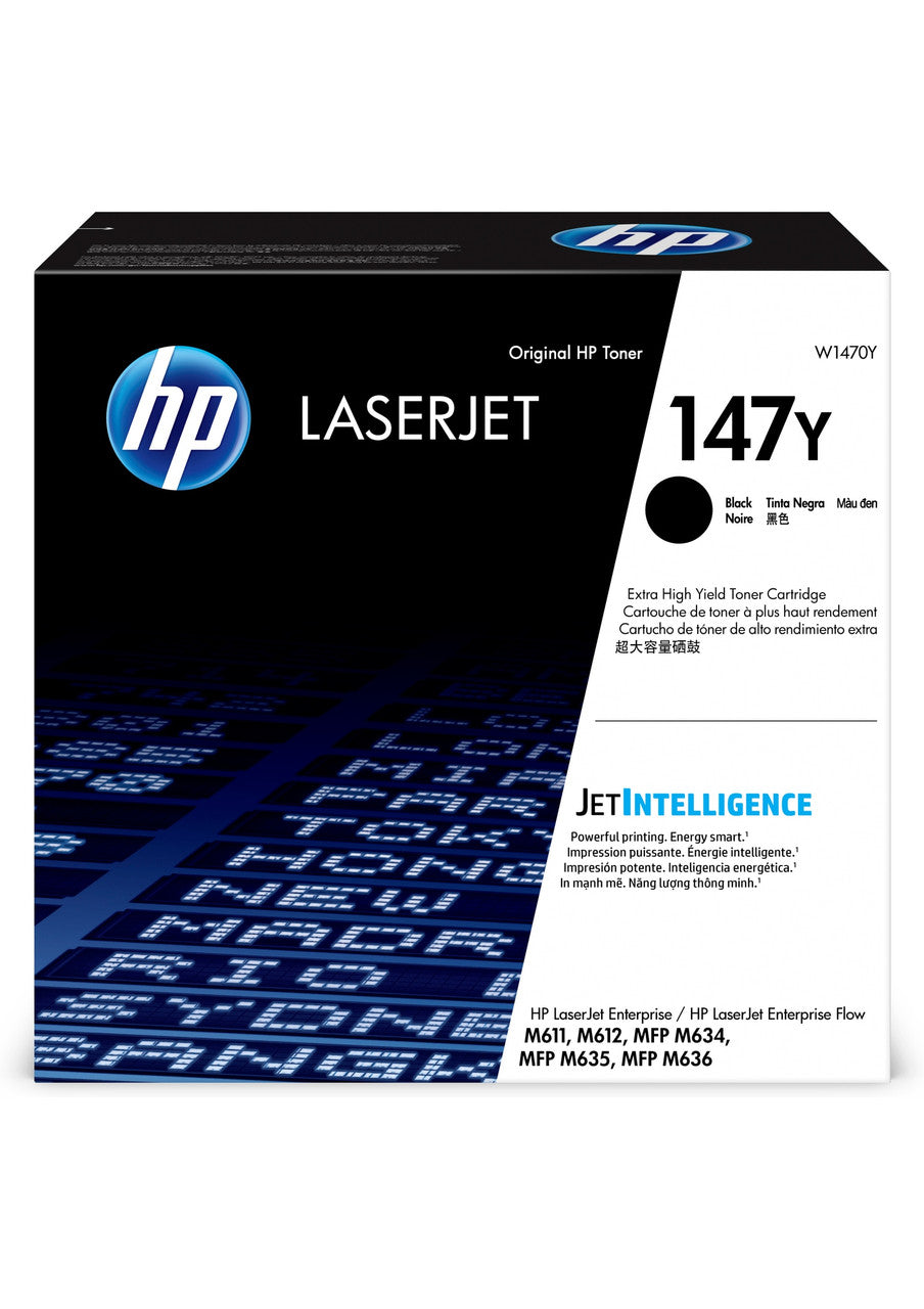 HP 147Y Extra High Yield Black Original LaserJet Toner Cartridge W1470Y