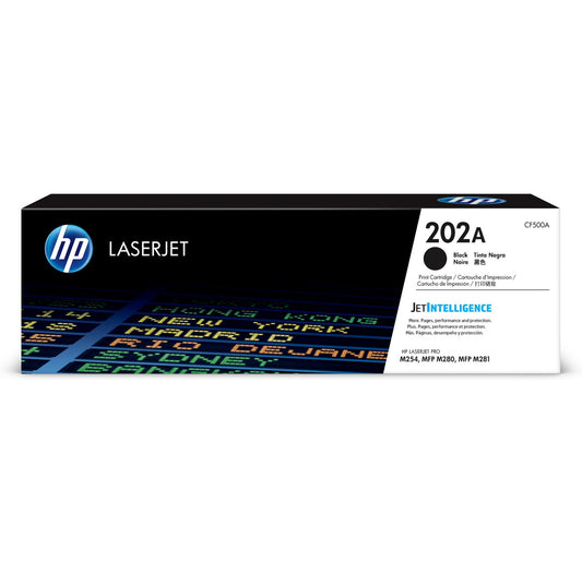 HP 202A Black Original LaserJet Toner Cartridge CF500A