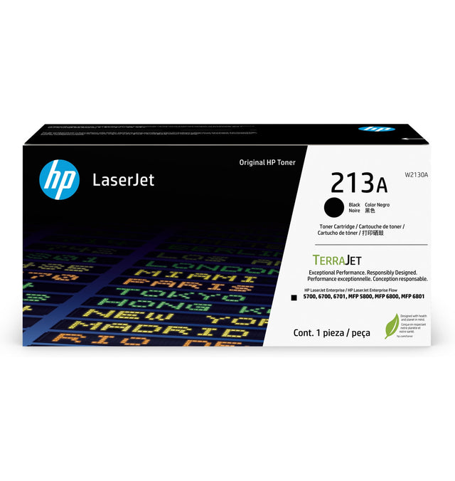 HP 213A Black Original LaserJet Toner Cartridge W2130A