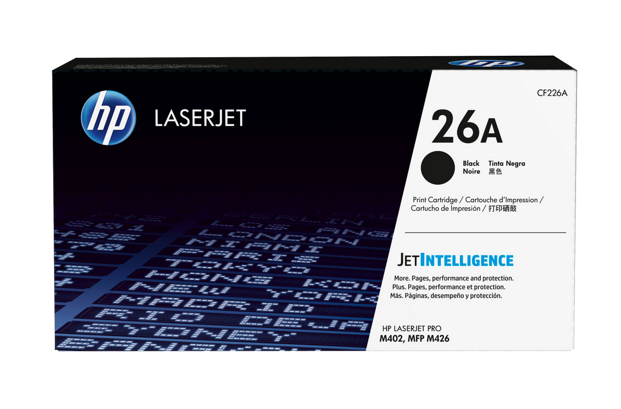 HP 26A Black Original LaserJet Toner Cartridge CF226A