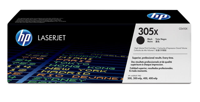 HP 305X High Yield Black Original LaserJet Toner Cartridge CE410X