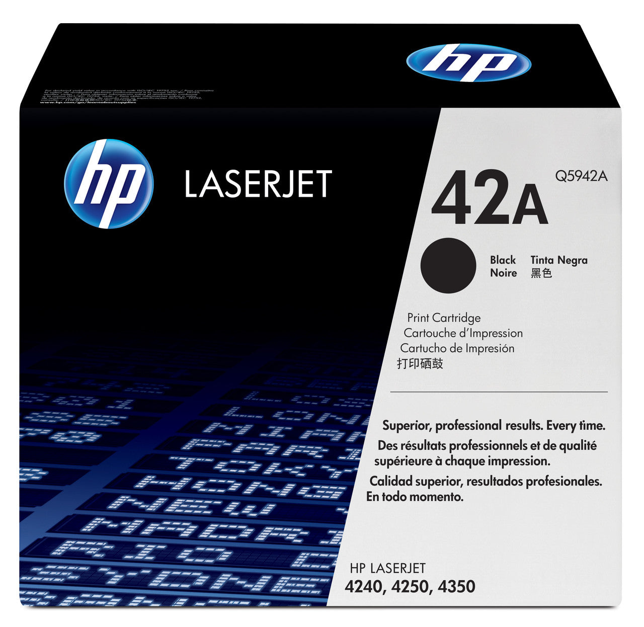 HP 42A Black Original LaserJet Toner Cartridge Q5942A