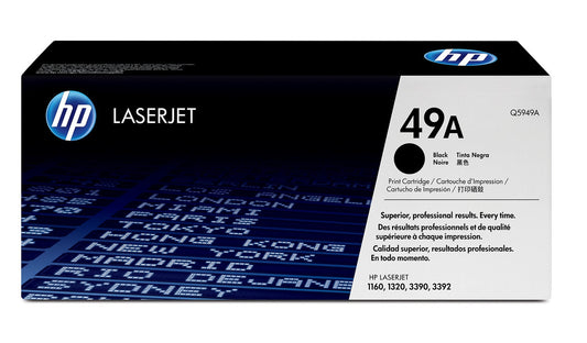 HP 49A Black Original LaserJet Toner Cartridge Q5949A