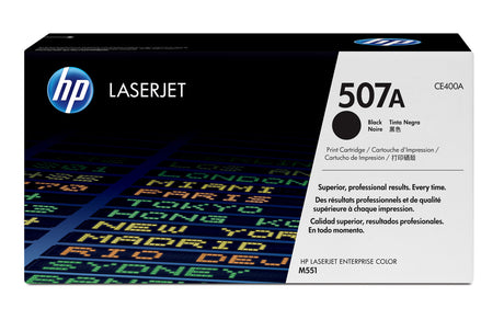 HP 507A Black Original LaserJet Toner Cartridge CE400A