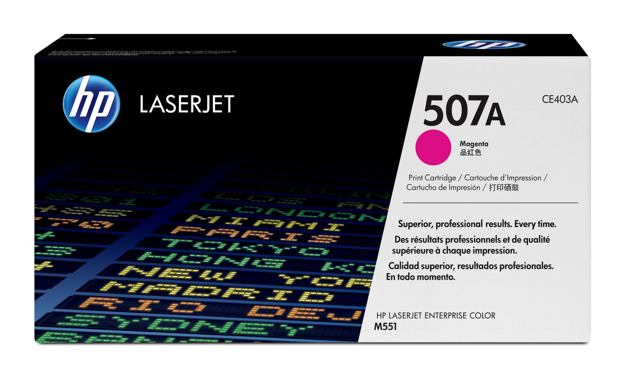 HP 507A Magenta Original LaserJet Toner Cartridge CE403A