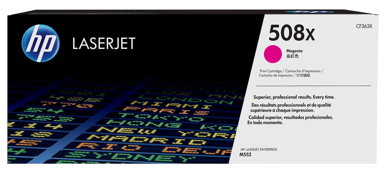 HP 508X High Yield Magenta Original LaserJet Toner Cartridge CF363X