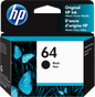 HP 64 Black Original Ink Cartridge N9J90AN#140