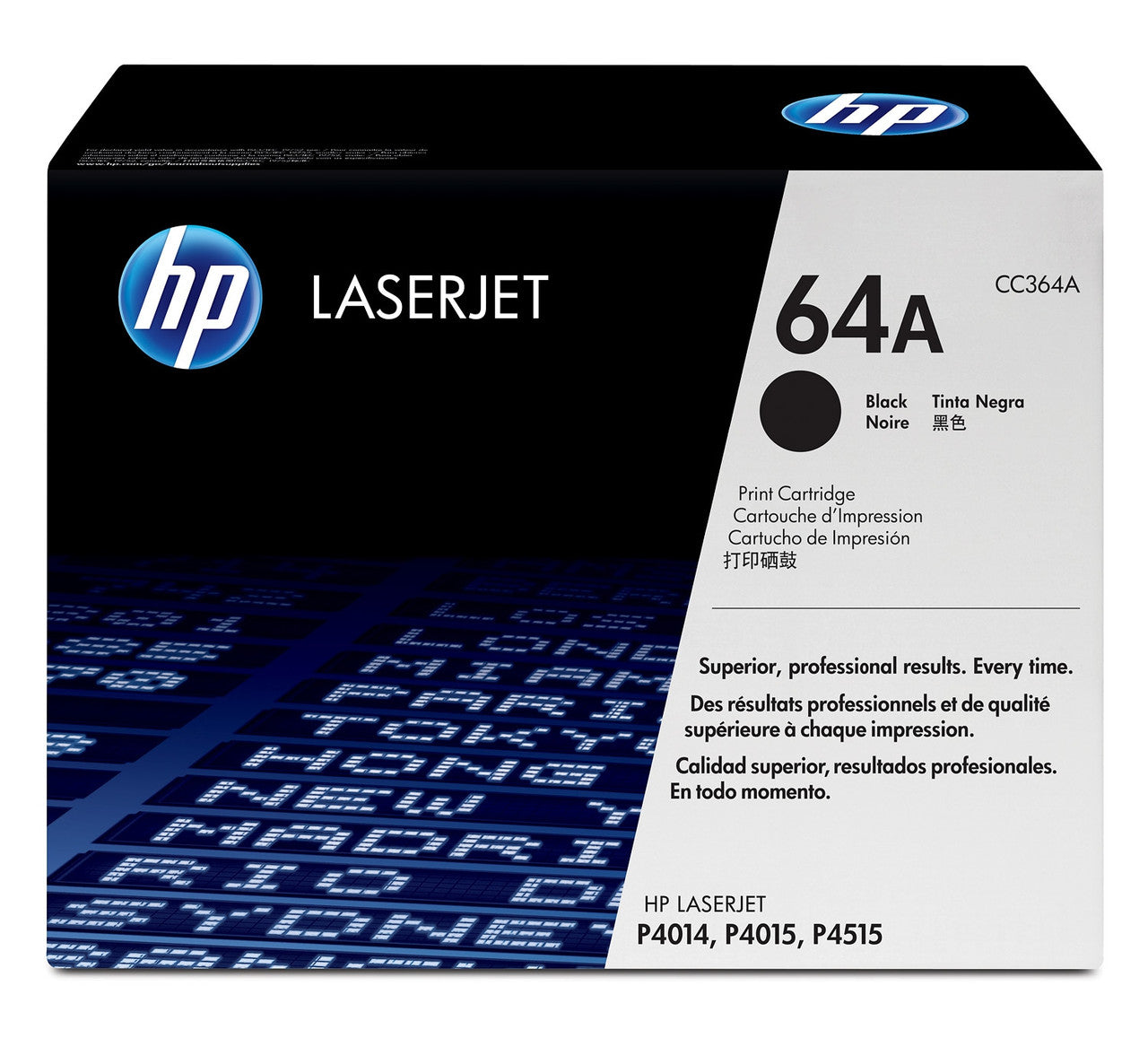 HP 64A Black Original LaserJet Toner Cartridge CC364A