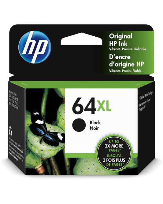 HP 64XL High Yield Black Original Ink Cartridge N9J92AN#140