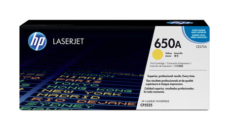 HP 650A Yellow Original LaserJet Toner Cartridge CE272A