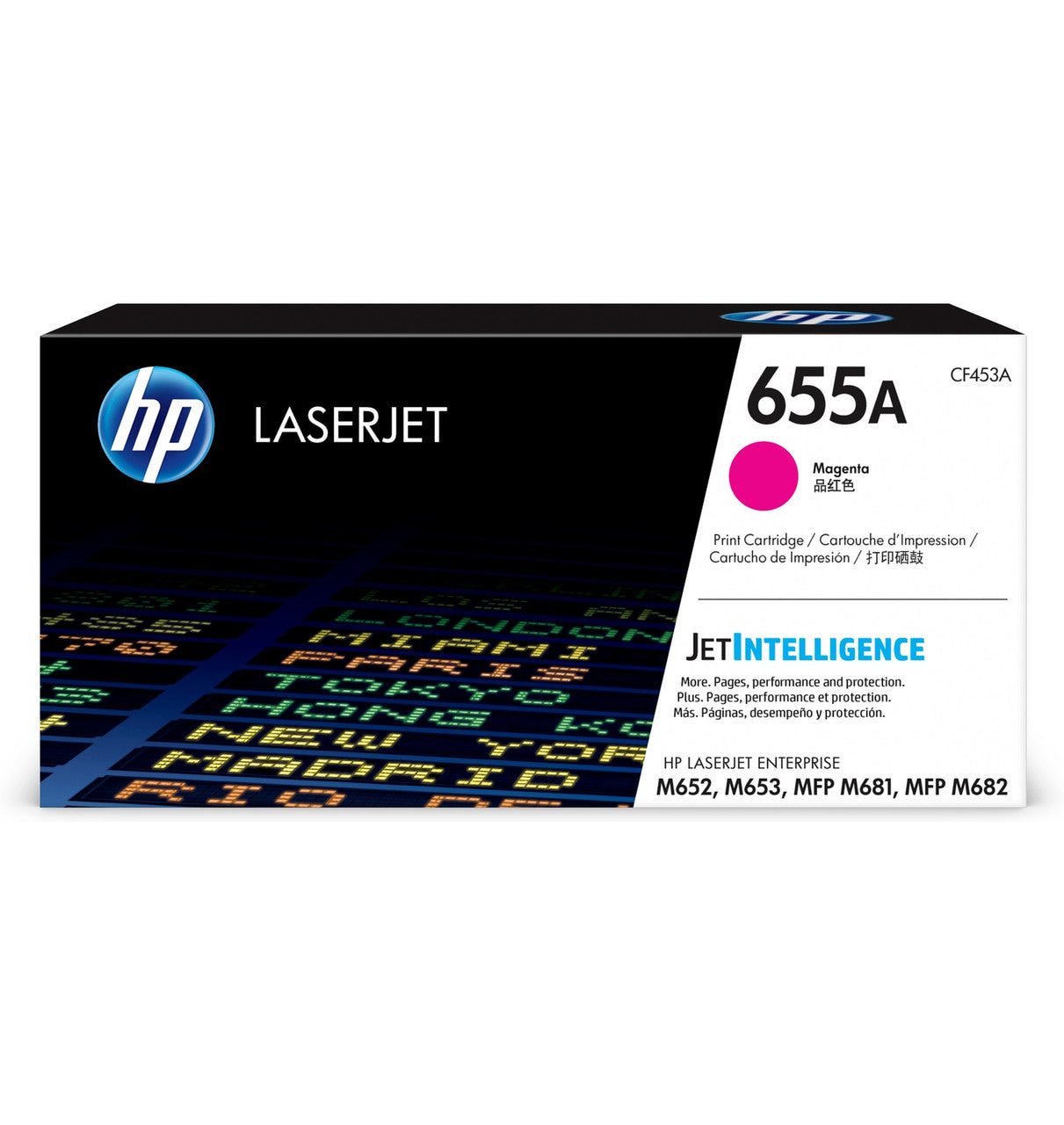 HP 655A Magenta Original LaserJet Toner Cartridge CF453A