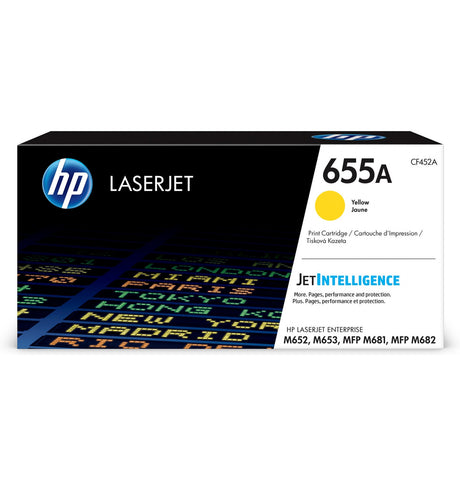 HP 655A Yellow Original LaserJet Toner Cartridge CF452A