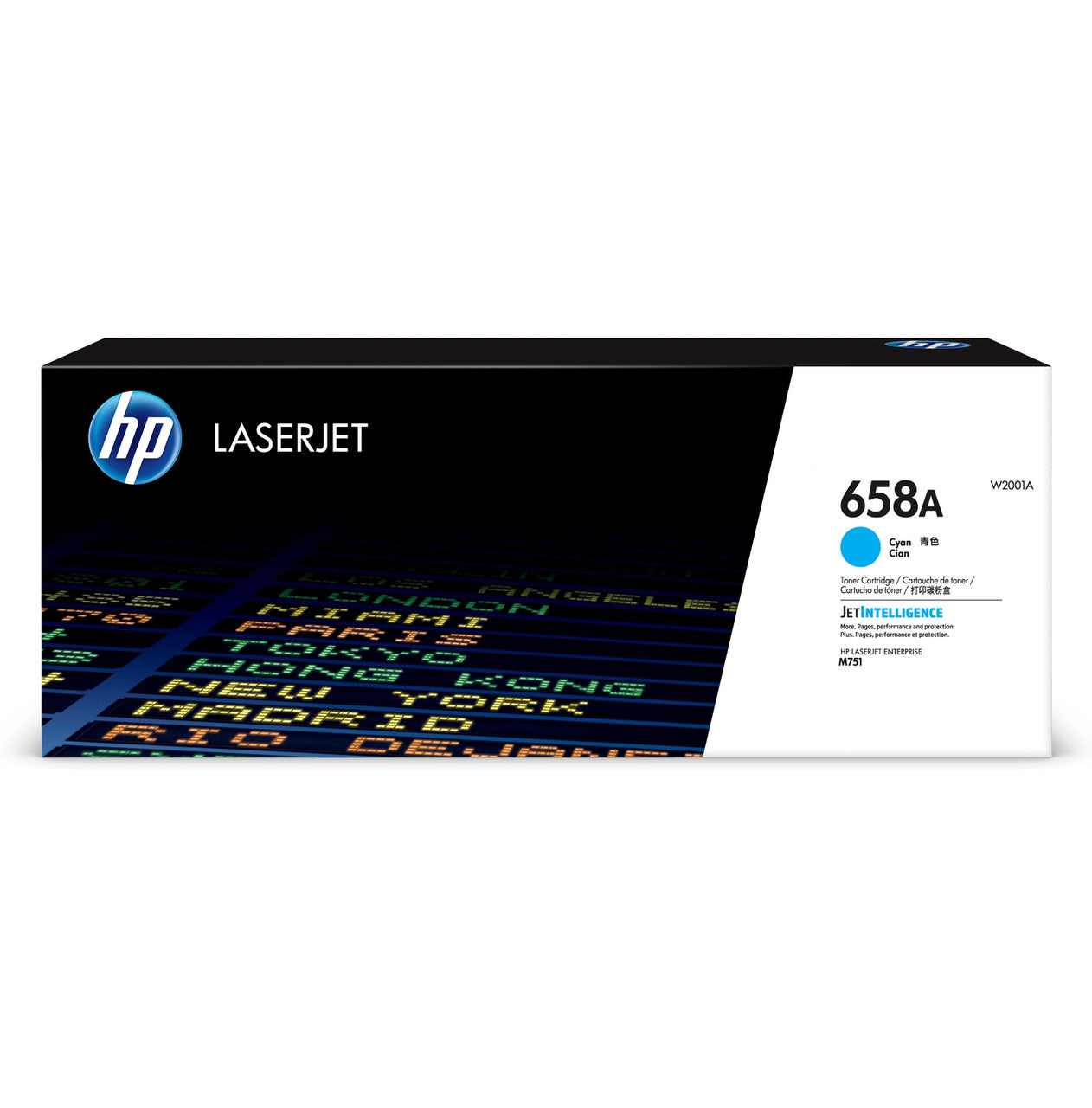 HP 658A Cyan Original LaserJet Toner Cartridge W2001A