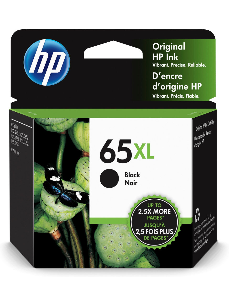 HP 65XL Black Original Ink Cartridge N9K04AN#140