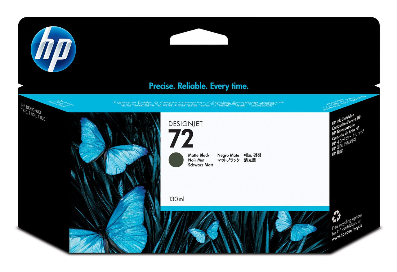 HP 72 130-ml Matte Black DesignJet Ink Cartridge C9403A