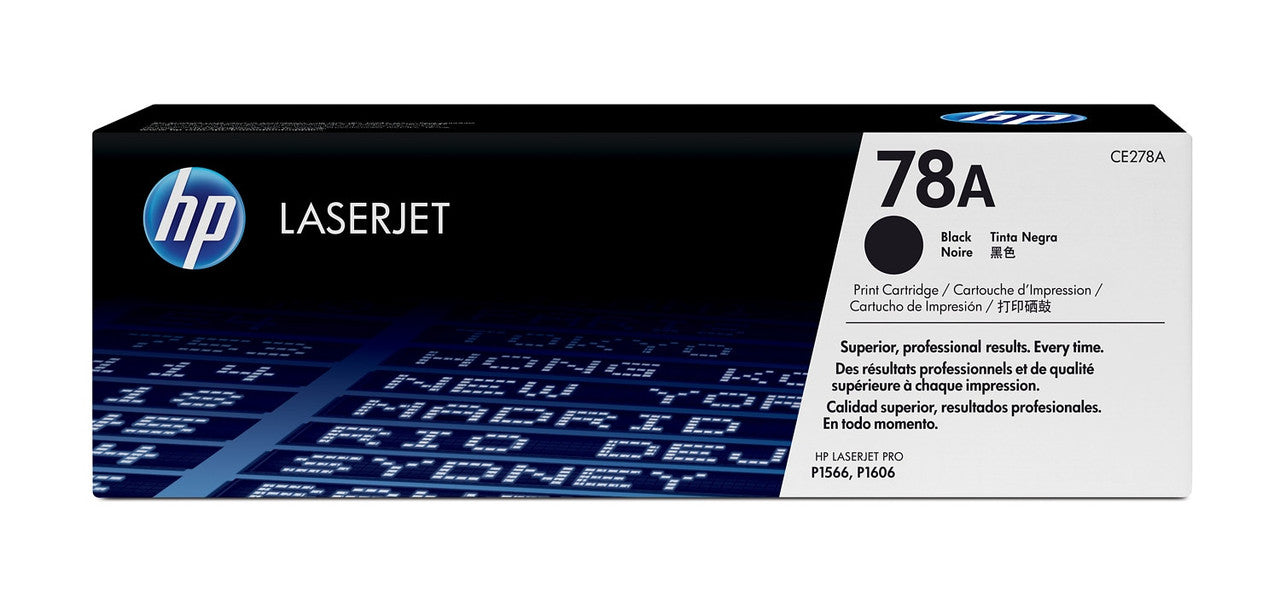 HP 78A Black Original LaserJet Toner Cartridge CE278A