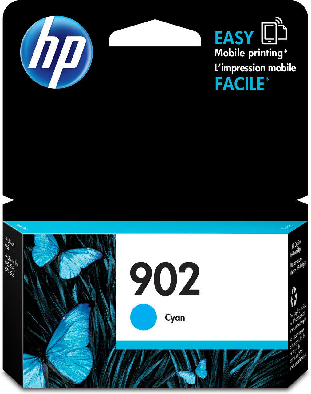 HP 902 Cyan Original Ink Cartridge T6L86AN#140