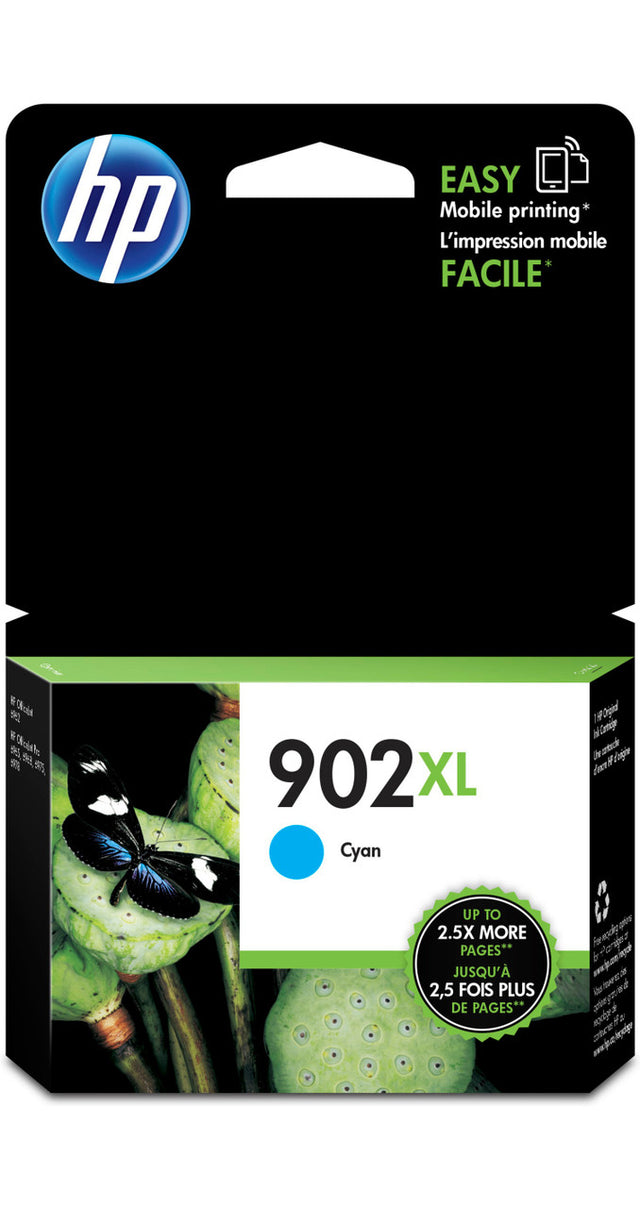 HP 902XL High Yield Cyan Original Ink Cartridge T6M02AN#140