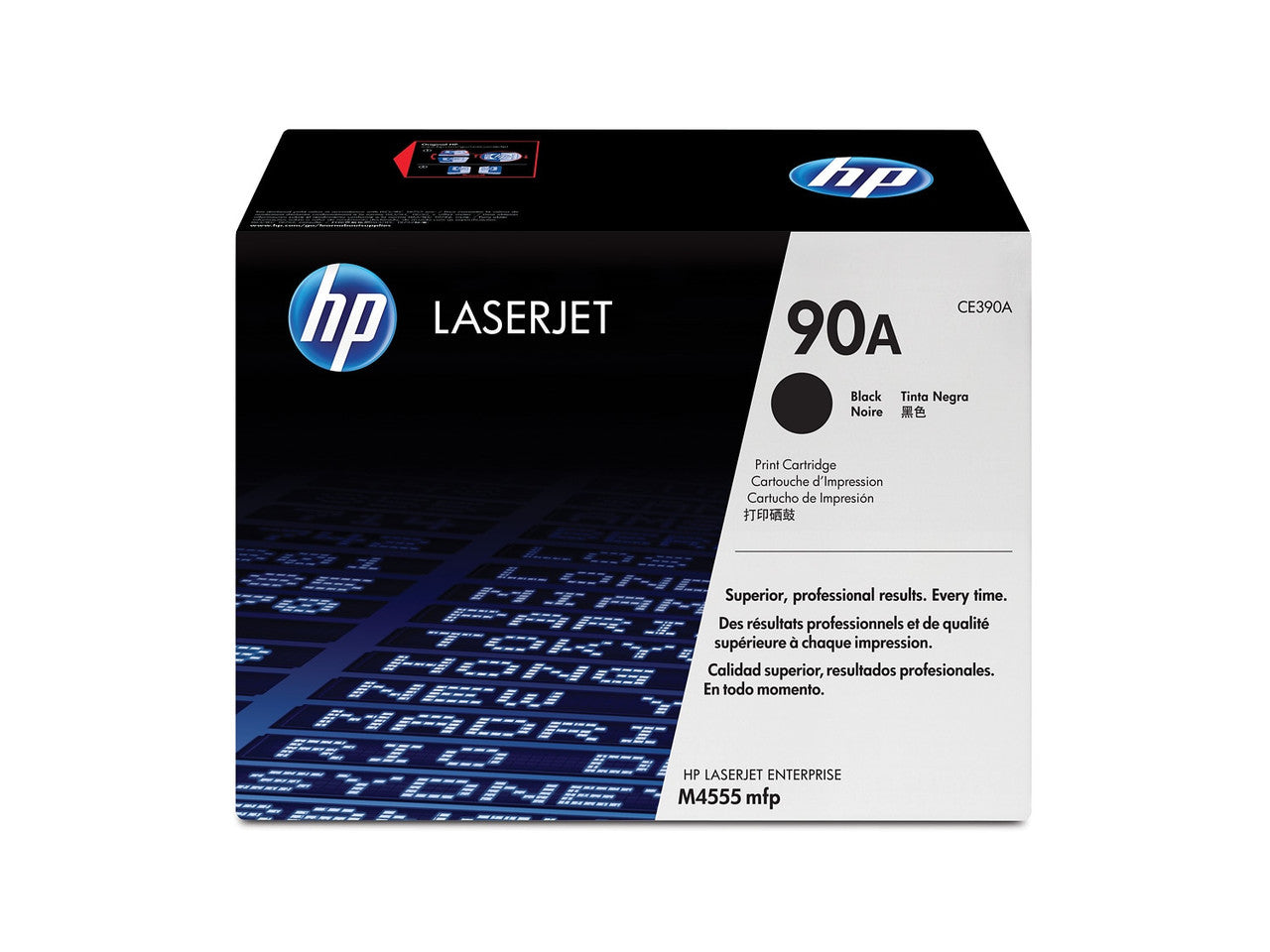 HP 90A Black Original LaserJet Toner Cartridge CE390A