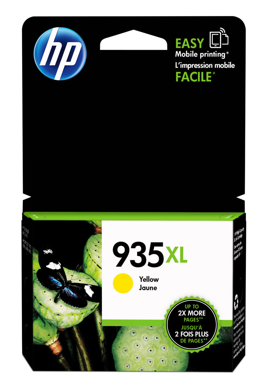 HP 935XL High Yield Yellow Original Ink Cartridge C2P26AN#140