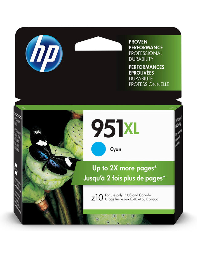 HP 951XL High Yield Cyan Original Ink Cartridge CN046AN#140