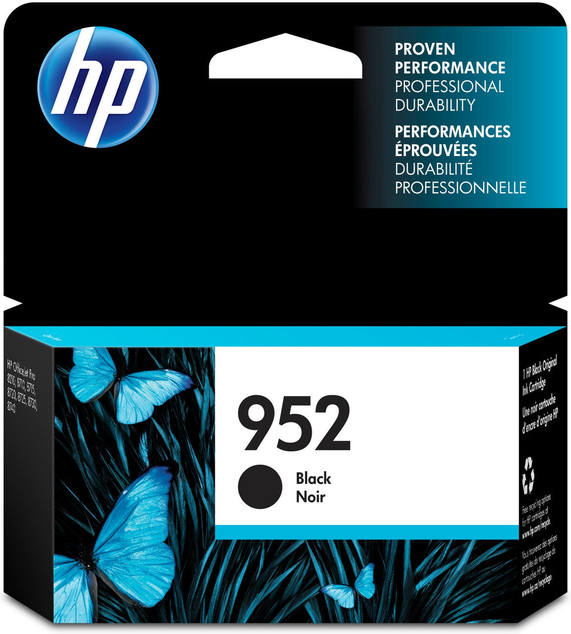 HP 952 Black Original Ink Cartridge F6U15AN#140