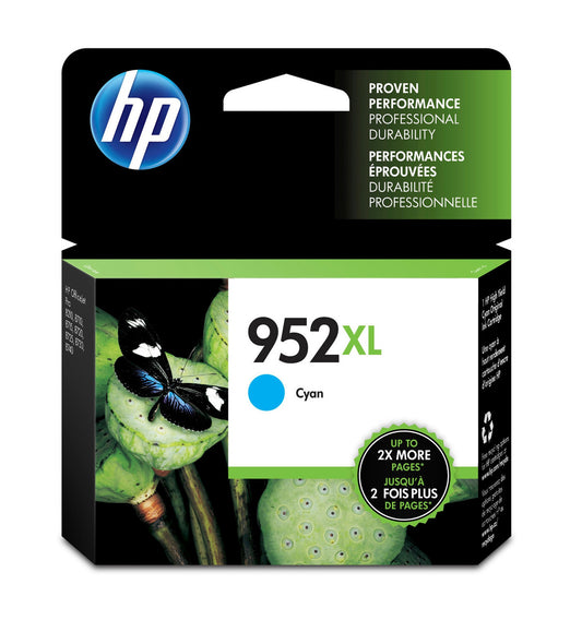 HP 952XL High Yield Cyan Original Ink Cartridge L0S61AN#140