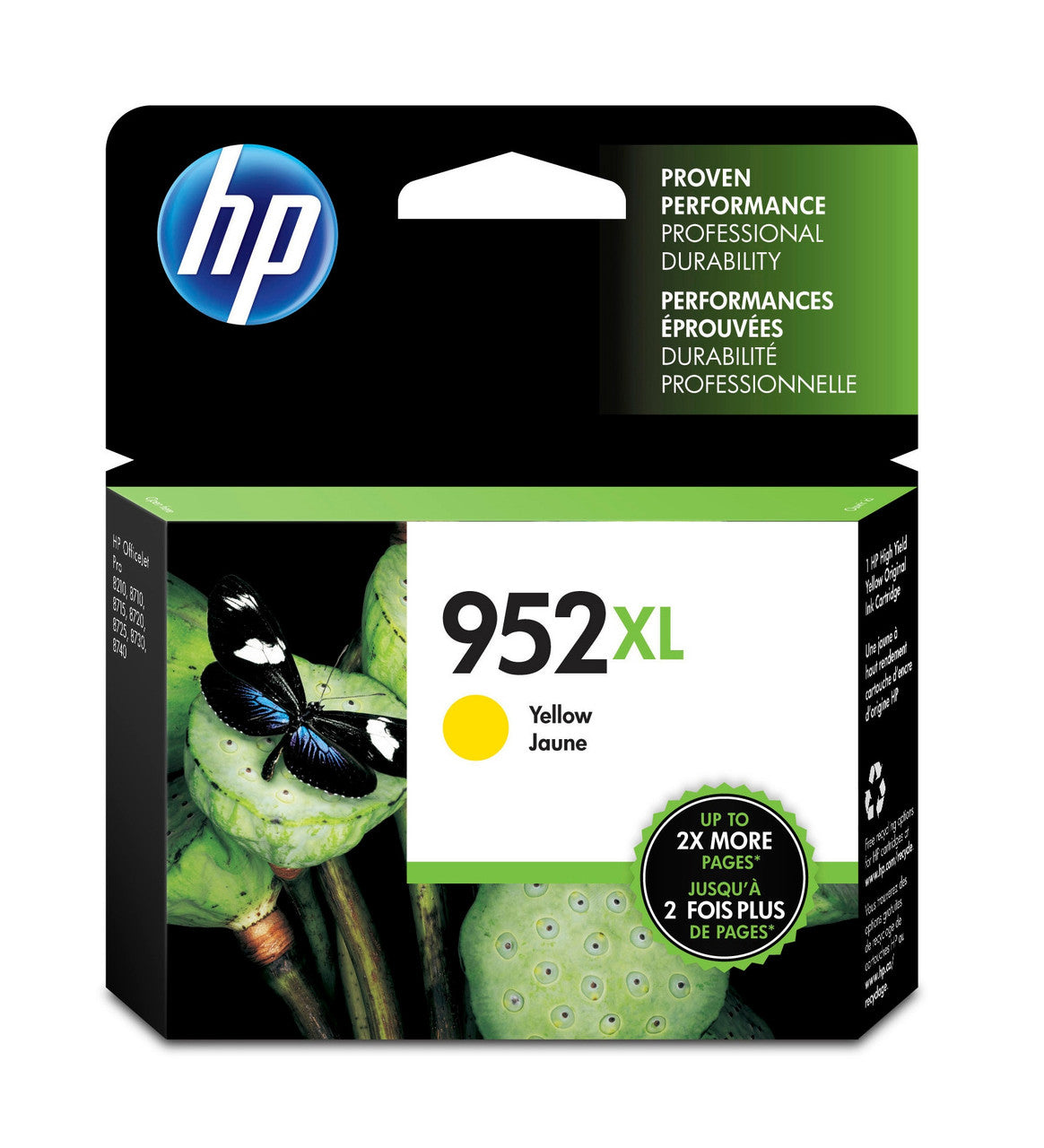 HP 952XL High Yield Yellow Original Ink Cartridge L0S67AN#140