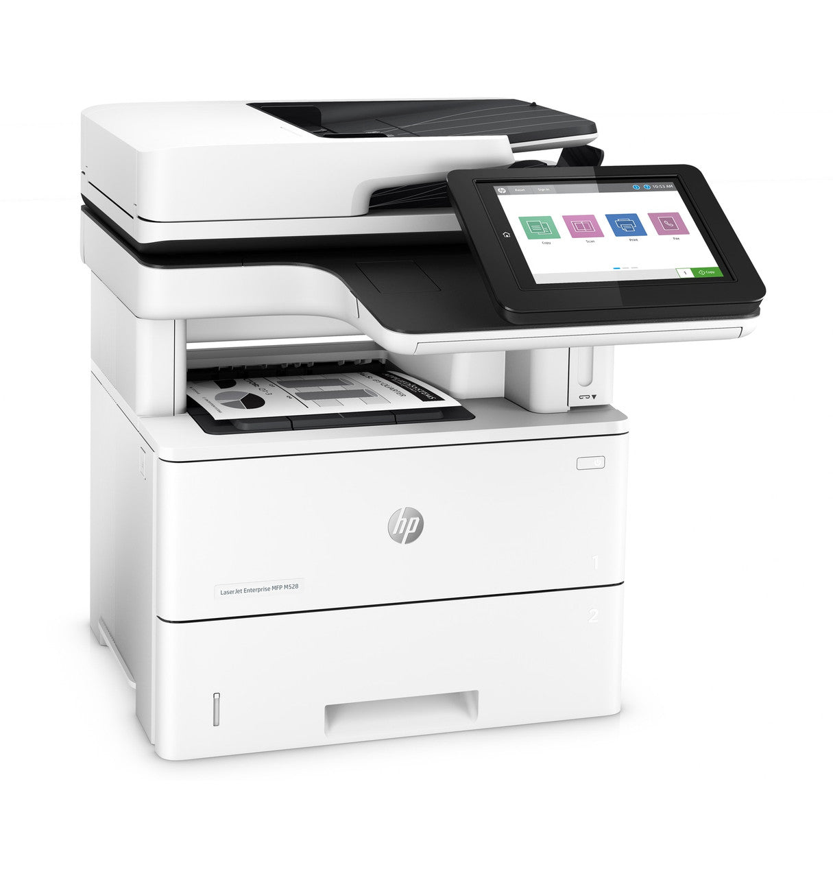 HP LaserJet Enterprise MFP M528f, Print, copy, scan, fax, Front-facing USB printing; Scan to email; Two-sided printing; Two-sided scanning 1PV65A#BGJ