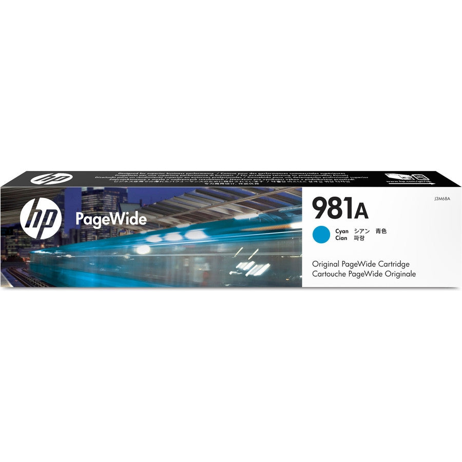 HP 981A Cyan Original PageWide Cartridge J3M68A